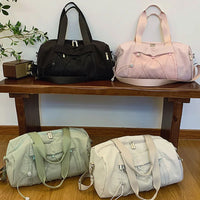 2-Piece Dry-Wet Gym Tote Set - Large Travel Duffel for Yoga & Swimming