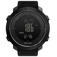 Digital Outdoor Sports Watch - Men's Waterproof Compass Watch for Running & Swimming