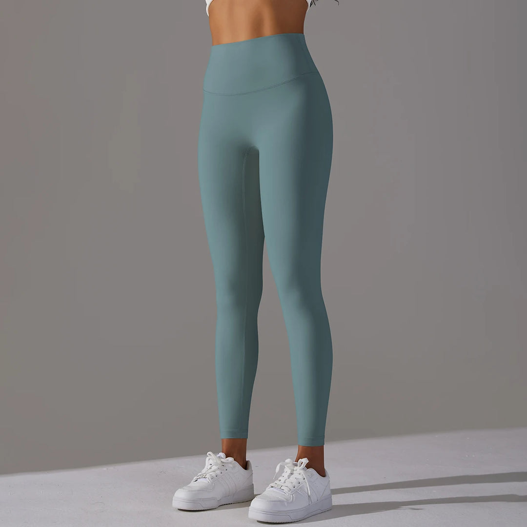 Breathable High-Waist Yoga Leggings - Women&