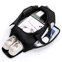 Multi-Compartment Gym Duffel Bag - Men's Training Bag for Workout, Travel & Weekend Trips