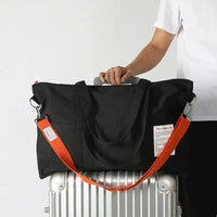 Waterproof Canvas Gym Duffel Bag - Large-Capacity Travel Tote for Yoga & Training