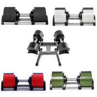 Adjustable Dumbbell Pair - Incremental Home Weights for Strength & Full-Body Workouts