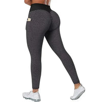 Pocket Scrunch Workout Leggings - Women's High-Waist Yoga Tights for Training