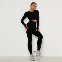 Seamless Push-Up Yoga Leggings - Women's High-Waist Gym Tights for Fitness