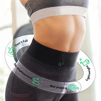Slim Running Belt Waist Bag - Elastic Phone Pouch for Marathon & Jogging