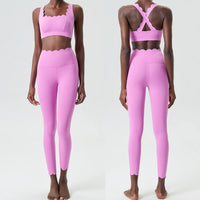 2-Piece Solid Color Gym Set