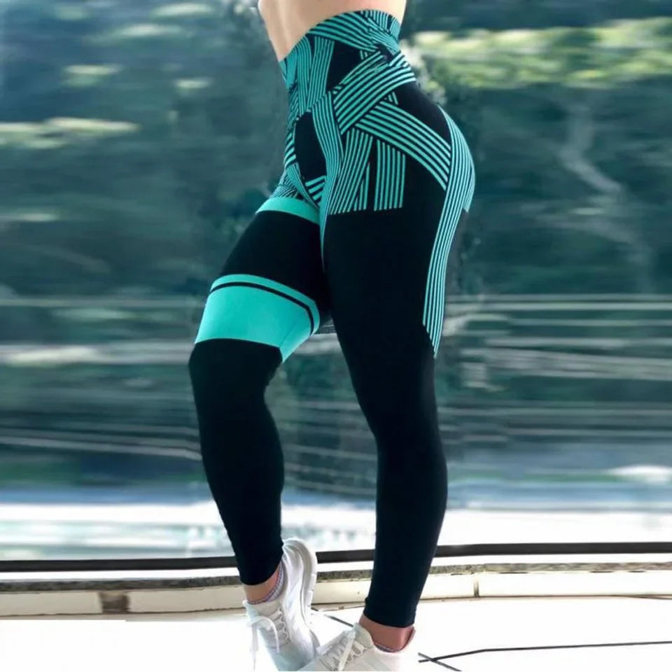 Printed High-Waist Training Leggings