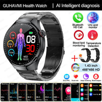 Advanced Health Smart Watch - ECG Bluetooth Tracker for Wellness & Daily Monitoring