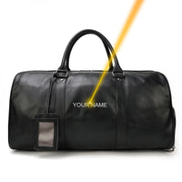 Genuine Leather Duffel Bag - Unisex Training Bag for Workout, Travel & Weekend Trips