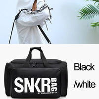 Multi-Compartment Sneaker Gym Bag - Waterproof Training Duffel with Shoe Organizer
