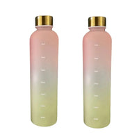 1L Motivational Water Bottle - BPA-Free Time Marker Flask for Fitness & Travel