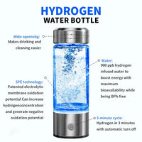 Hydrogen Water Generator Bottle - Portable USB Cup for Wellness & Daily Hydration