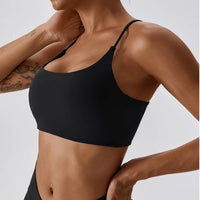 Cross-Back Strappy Sports Bra