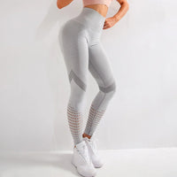Seamless High-Waist Fitness Leggings - Women's Compression Tights for Yoga & Training