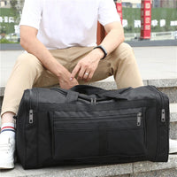 Nylon Travel Duffel Bag - Large-Capacity Weekender Holdall for Gym & Travel