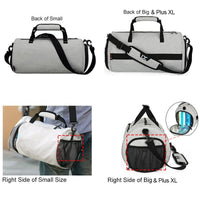 Wet-Dry Training Gym Bag - Large Multifunction Duffel with Shoe Storage