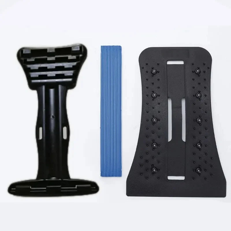 Adjustable Back Stretcher - Lumbar Support Massager for Posture & Recovery