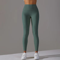 Breathable High-Waist Yoga Leggings - Women's Workout Tights for Running & Cycling