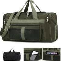Nylon Travel Duffel Bag - Large-Capacity Weekender Holdall for Gym & Travel