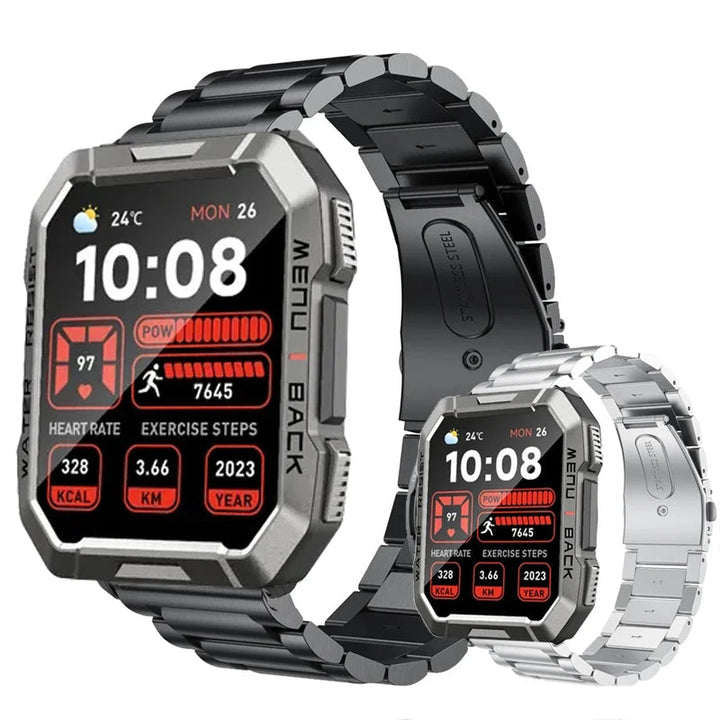 Stainless Steel Watch Band - Blackview W60 Replacement Strap for Smartwatch Wear