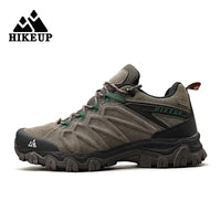 Men's Leather Hiking Shoes - Durable Outdoor Sneakers for Trekking & Climbing