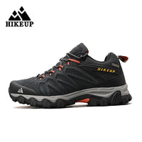 Men's Leather Hiking Shoes - Durable Outdoor Sneakers for Trekking & Climbing