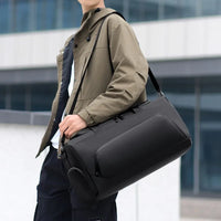 Multi-Compartment Gym Duffel Bag - Men's Training Bag for Workout, Travel & Weekend Trips