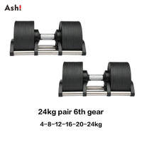 Adjustable Dumbbell Pair - Incremental Home Weights for Strength & Full-Body Workouts