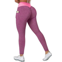 Pocket Scrunch Workout Leggings - Women's High-Waist Yoga Tights for Training
