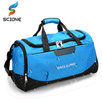 Waterproof Gym Duffel Bag - Large Travel Handbag with Shoe Pocket