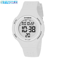Slim Waterproof Digital Sport Watch - LED Swim Watch for Everyday Training