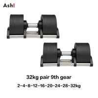 Adjustable Dumbbell Pair - Incremental Home Weights for Strength & Full-Body Workouts