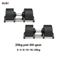 Adjustable Dumbbell Pair - Incremental Home Weights for Strength & Full-Body Workouts