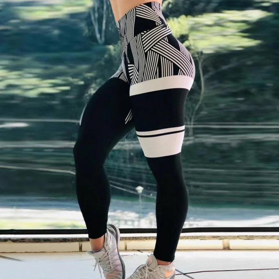Printed High-Waist Training Leggings