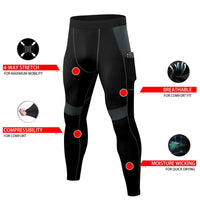 Men's Quick-Dry Compression Running Pants
