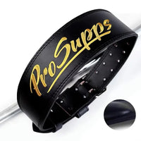 Leather Weightlifting Belt - Lumbar Support Strap for Squats & Deadlifts