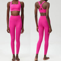 2-Piece Solid Color Gym Set