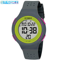 Slim Waterproof Digital Sport Watch - LED Swim Watch for Everyday Training