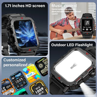 1.71" Outdoor Smart Watch - Men's Fitness Tracker for Training & Daily Wear