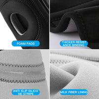 Adjustable Knee Support Sleeve - Compression Patella Brace for Running & Basketball