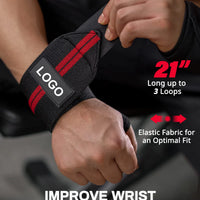 Extra-Strength Wrist Wraps - Lifting Support Straps for Gym & Power Training