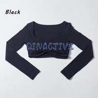 Long Sleeve Cropped Yoga Top