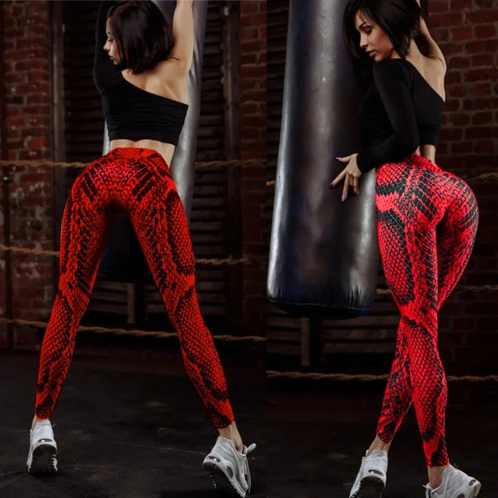 Printed High-Waist Training Leggings