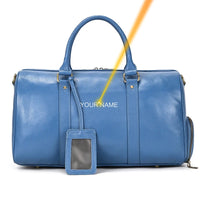 Genuine Leather Duffel Bag - Unisex Training Bag for Workout, Travel & Weekend Trips