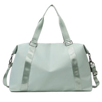 Waterproof Nylon Duffle Tote Bag - Women's Large Travel Gym Bag with Wet-Dry Pockets