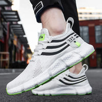 Men's Slip-On Running Sneakers - Breathable Mesh Shoes for Walking & Light Training