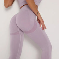 Seamless Push-Up Yoga Leggings - Women's High-Waist Gym Tights for Fitness