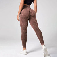 Tie-Dye Tummy Control Leggings - Women's Sculpting Tights for Yoga & Everyday Training