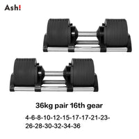 Adjustable Dumbbell Pair - Incremental Home Weights for Strength & Full-Body Workouts