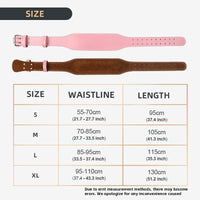 Women's Weightlifting Belt - Back Support Waist Belt for Squats & Cross Training